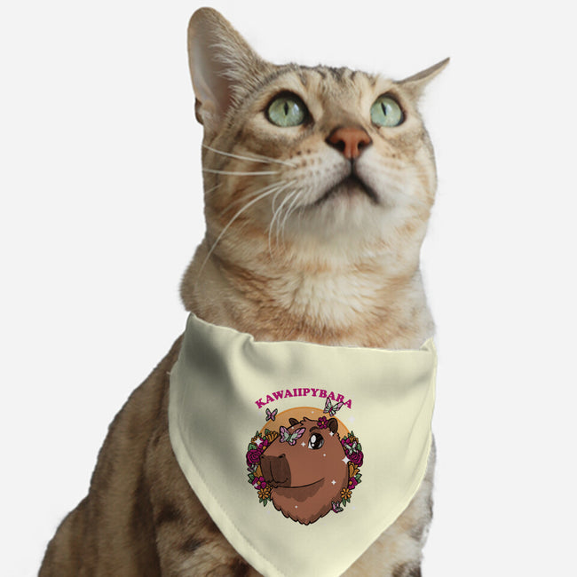 Cute Kawaii Capybara-Cat-Adjustable-Pet Collar-Studio Mootant