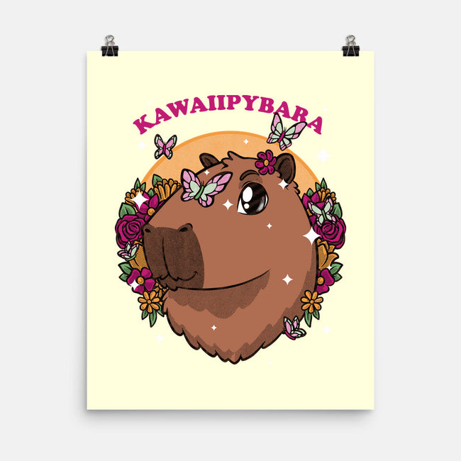 Cute Kawaii Capybara-None-Matte-Poster-Studio Mootant