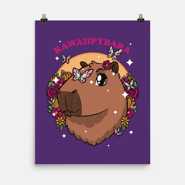 Cute Kawaii Capybara-None-Matte-Poster-Studio Mootant