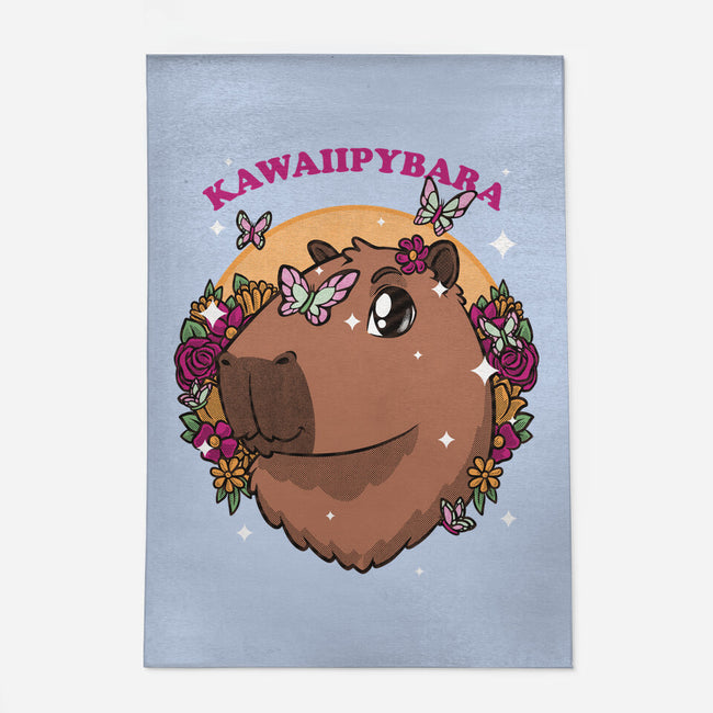 Cute Kawaii Capybara-None-Outdoor-Rug-Studio Mootant