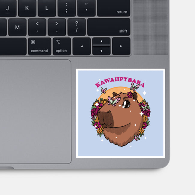 Cute Kawaii Capybara-None-Glossy-Sticker-Studio Mootant