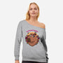 Cute Kawaii Capybara-Womens-Off Shoulder-Sweatshirt-Studio Mootant