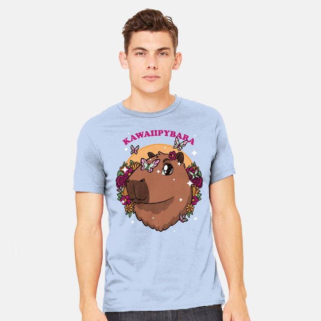 Cute Kawaii Capybara-Mens-Heavyweight-Tee-Studio Mootant