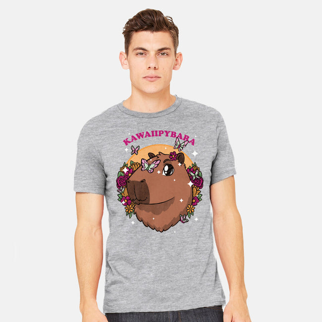 Cute Kawaii Capybara-Mens-Heavyweight-Tee-Studio Mootant