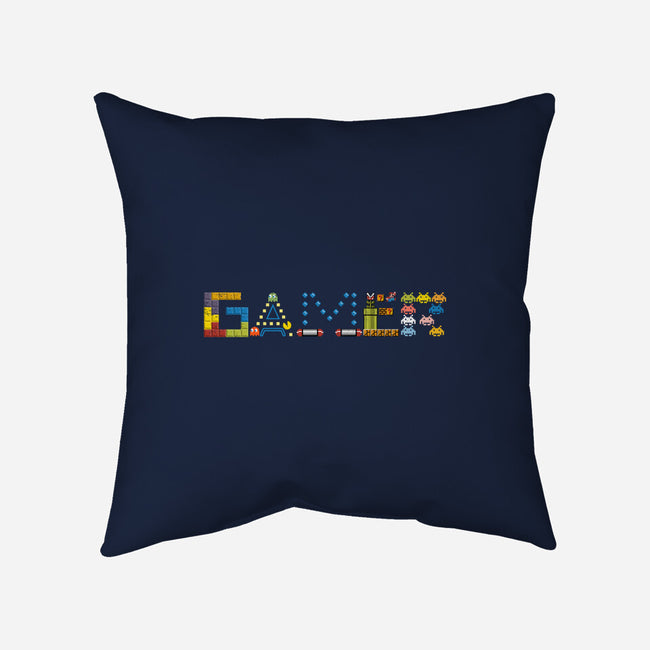 Retro Arcade Gamer-None-Removable Cover-Throw Pillow-NMdesign