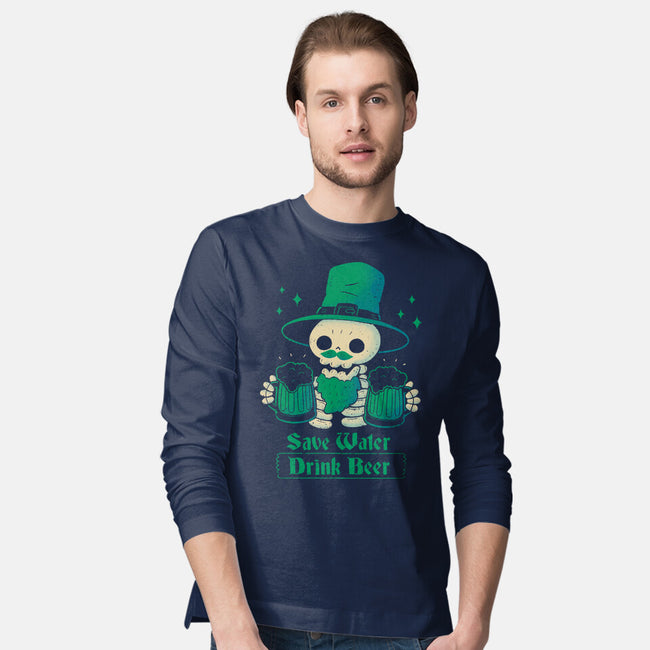 Save Water-Mens-Long Sleeved-Tee-xMorfina