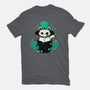 Cute St Patrick Cat-Mens-Heavyweight-Tee-xMorfina