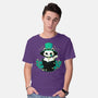 Cute St Patrick Cat-Mens-Basic-Tee-xMorfina