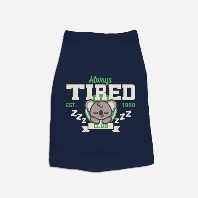 Always Tired Club Koala-Cat-Basic-Pet Tank-NemiMakeit