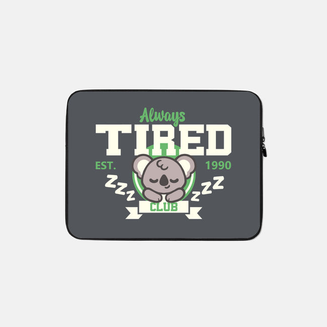 Always Tired Club Koala-None-Zippered-Laptop Sleeve-NemiMakeit