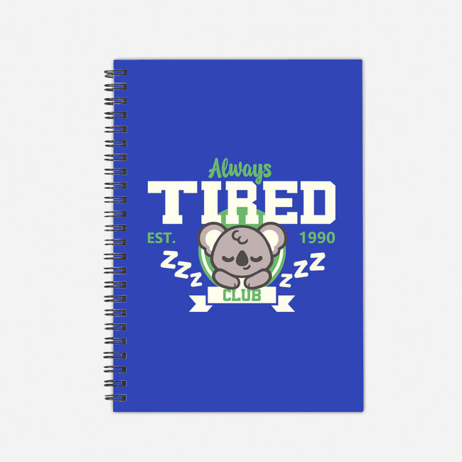 Always Tired Club Koala-None-Dot Grid-Notebook-NemiMakeit