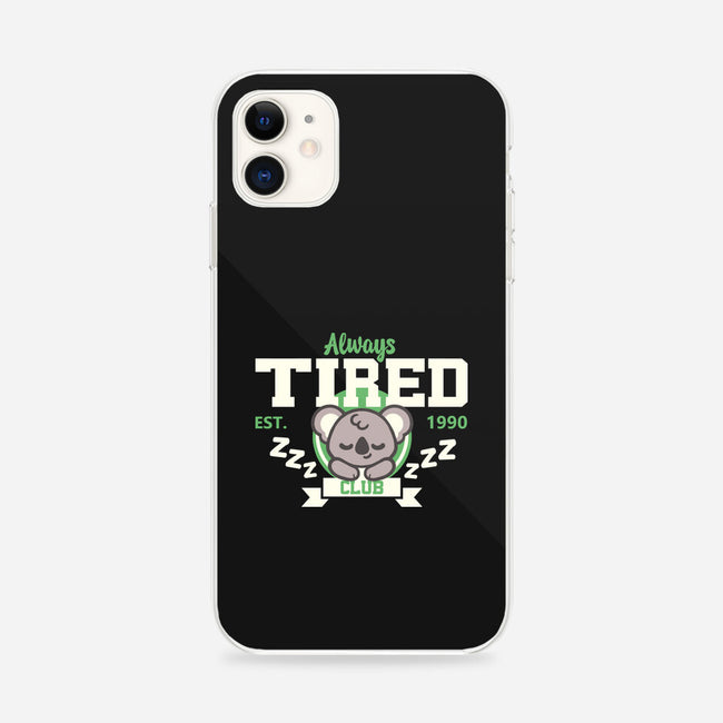 Always Tired Club Koala-iPhone-Snap-Phone Case-NemiMakeit