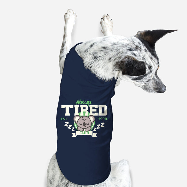 Always Tired Club Koala-Dog-Basic-Pet Tank-NemiMakeit