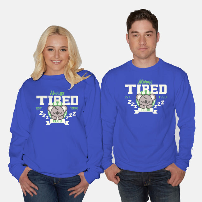 Always Tired Club Koala-Unisex-Crew Neck-Sweatshirt-NemiMakeit