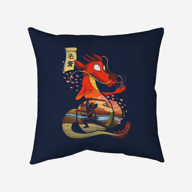 China Dragon-None-Removable Cover-Throw Pillow-Vallina84