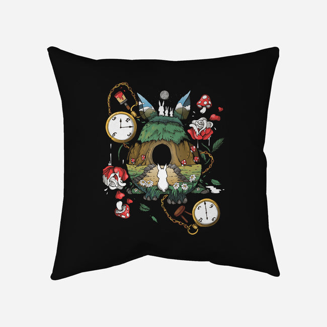 Rabbit Hole Adventure-None-Removable Cover-Throw Pillow-Vallina84