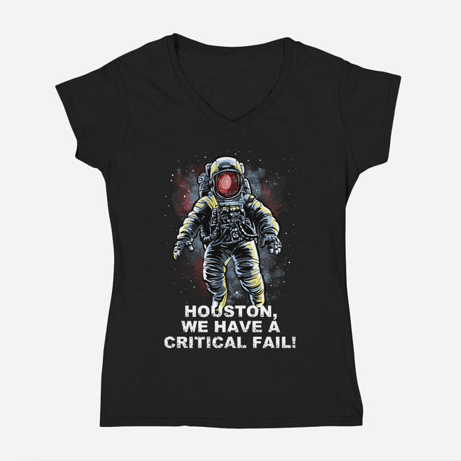 We Have A Critical Fail-Womens-V-Neck-Tee-zascanauta