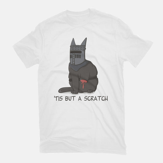 Tis But A Scratch Cat-Womens-Fitted-Tee-Claudia