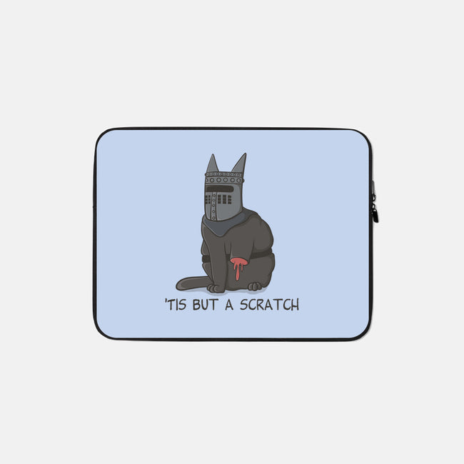 Tis But A Scratch Cat-None-Zippered-Laptop Sleeve-Claudia