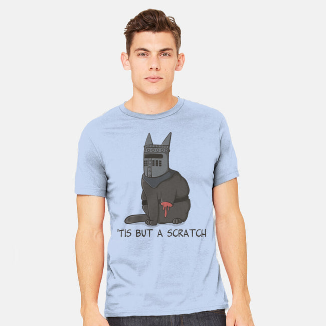 Tis But A Scratch Cat-Mens-Heavyweight-Tee-Claudia