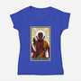 Marvel Messiah-Womens-V-Neck-Tee-drbutler