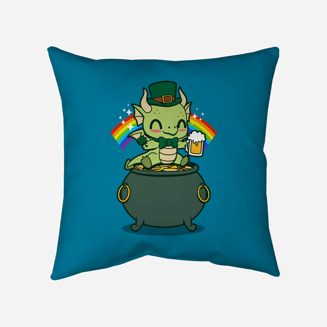 Lucky Irish Dragon-None-Removable Cover w Insert-Throw Pillow-Boggs Nicolas