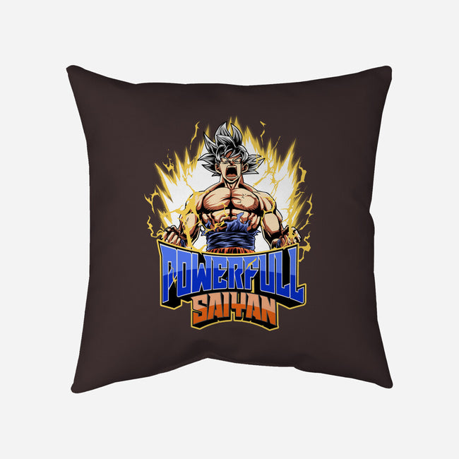 Powerful Saiyan-None-Removable Cover w Insert-Throw Pillow-Diego Oliver
