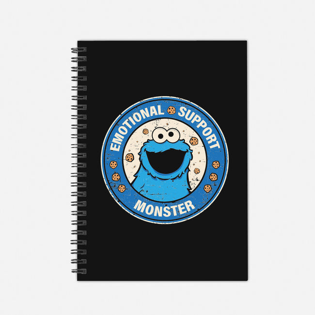 Emotional Support Monster-None-Dot Grid-Notebook-turborat14