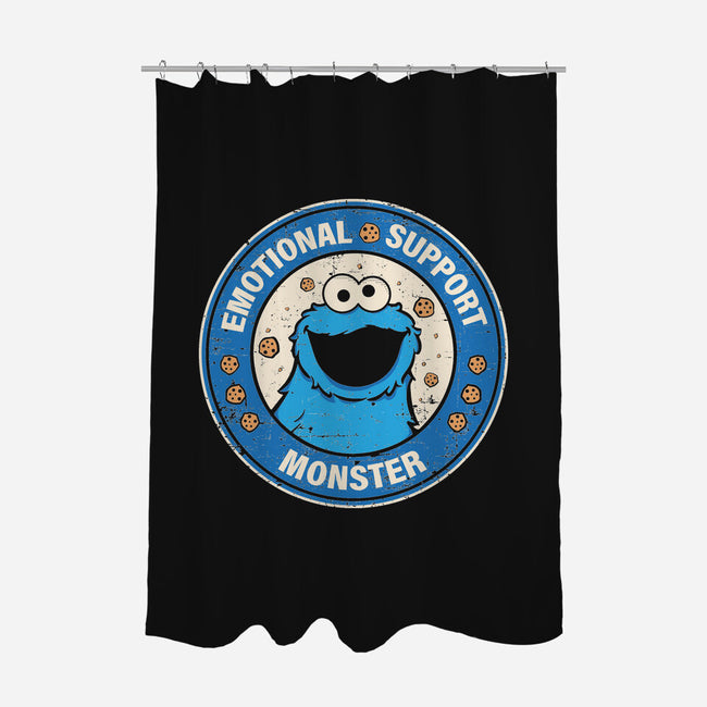 Emotional Support Monster-None-Polyester-Shower Curtain-turborat14