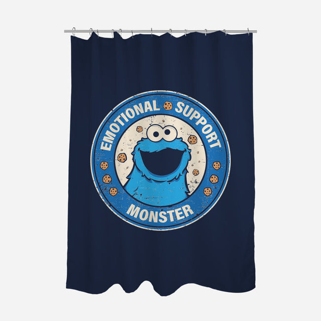Emotional Support Monster-None-Polyester-Shower Curtain-turborat14