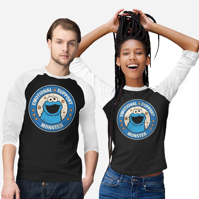 Emotional Support Monster-Unisex-Baseball-Tee-turborat14