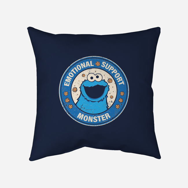 Emotional Support Monster-None-Removable Cover-Throw Pillow-turborat14