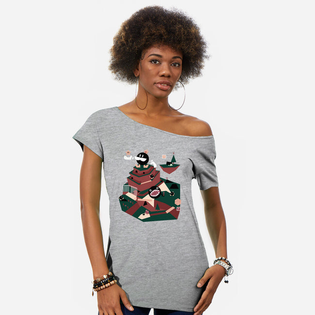 Big Bob-omb On The Summit-Womens-Off Shoulder-Tee-Willdesiner