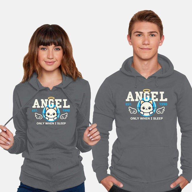 Angel Only When I Sleep-Unisex-Pullover-Sweatshirt-NemiMakeit