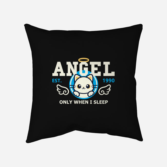 Angel Only When I Sleep-None-Removable Cover w Insert-Throw Pillow-NemiMakeit