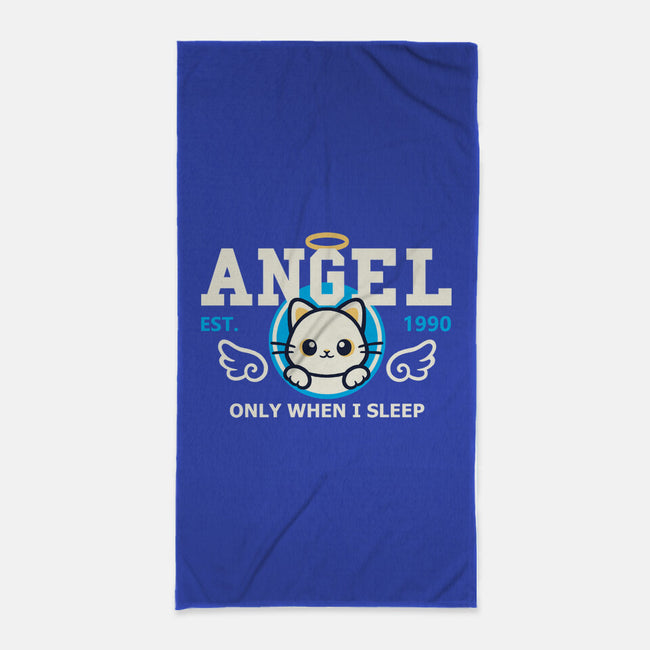 Angel Only When I Sleep-None-Beach-Towel-NemiMakeit