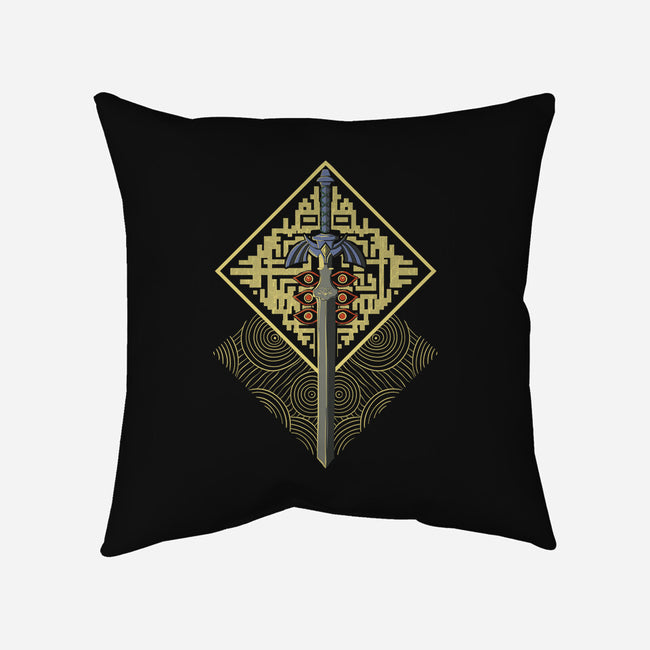 Hero's Sword-None-Removable Cover w Insert-Throw Pillow-OnlyColorsDesigns