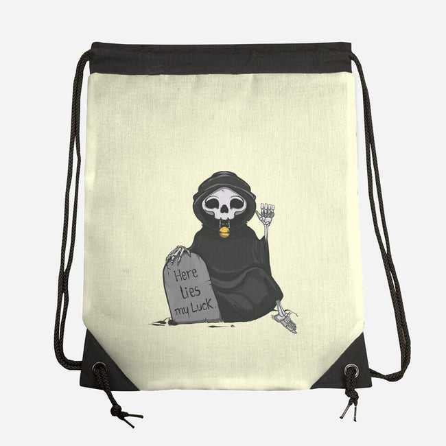 Here Lies My Luck-None-Drawstring-Bag-OnlyColorsDesigns