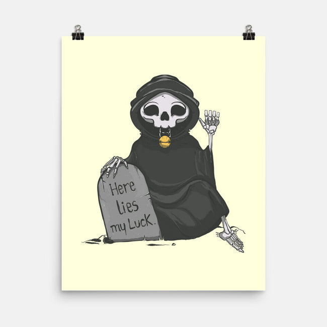 Here Lies My Luck-None-Matte-Poster-OnlyColorsDesigns