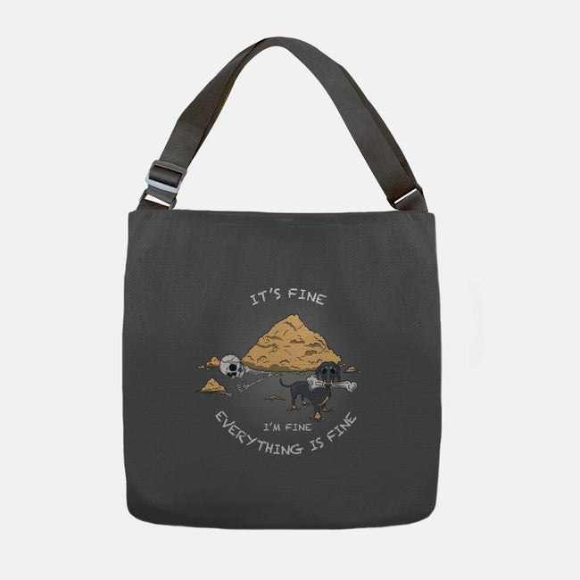 It's Fine I'm Fine-None-Adjustable Tote-Bag-Claudia