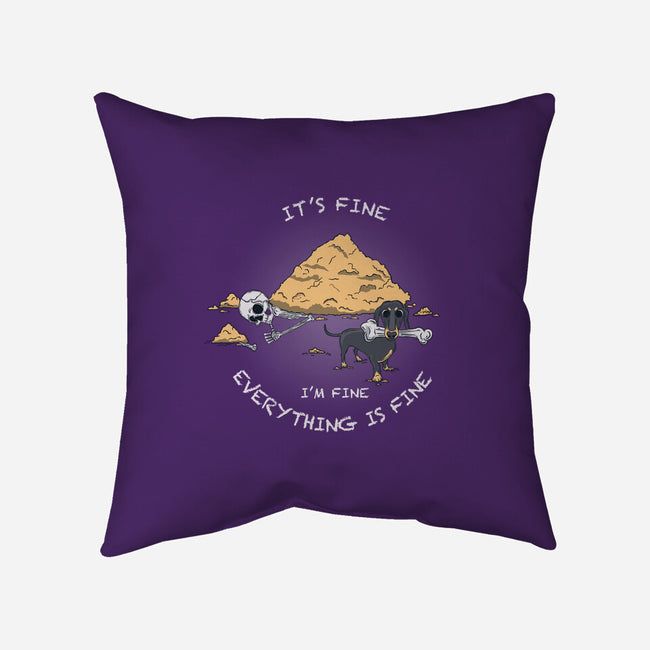It's Fine I'm Fine-None-Removable Cover-Throw Pillow-Claudia