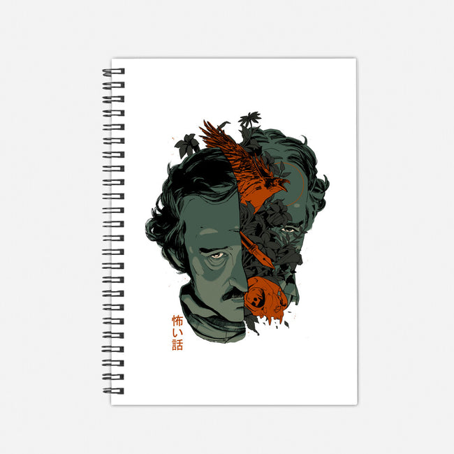 Poe's Head-None-Dot Grid-Notebook-Hafaell