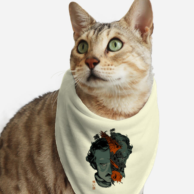 Poe's Head-Cat-Bandana-Pet Collar-Hafaell