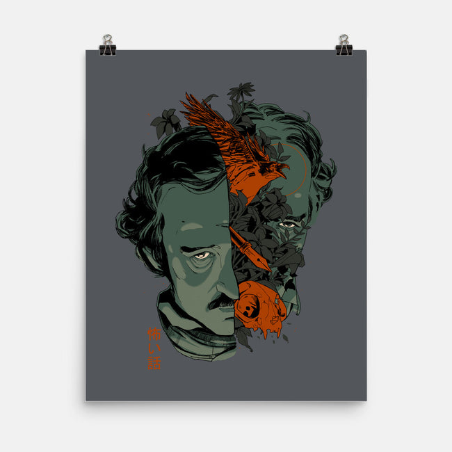 Poe's Head-None-Matte-Poster-Hafaell