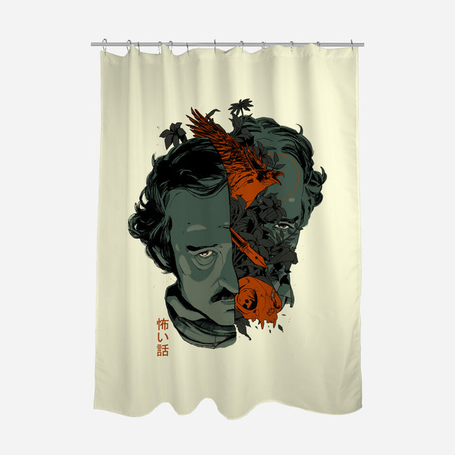 Poe's Head-None-Polyester-Shower Curtain-Hafaell
