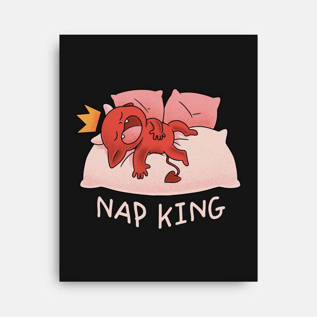 Nap King-None-Stretched-Canvas-FunkVampire