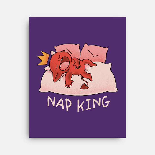 Nap King-None-Stretched-Canvas-FunkVampire