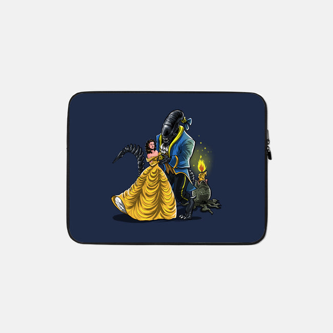 Beauty And The Alien-None-Zippered-Laptop Sleeve-zascanauta