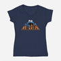 Cookie Chess-Womens-V-Neck-Tee-erion_designs