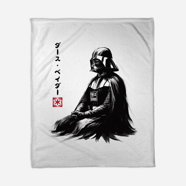 The Sith Sumi-e-None-Fleece-Blanket-DrMonekers